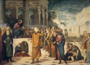 Tintoretto: Christ and the Adulteress (Krisztus és a házasságtörő)